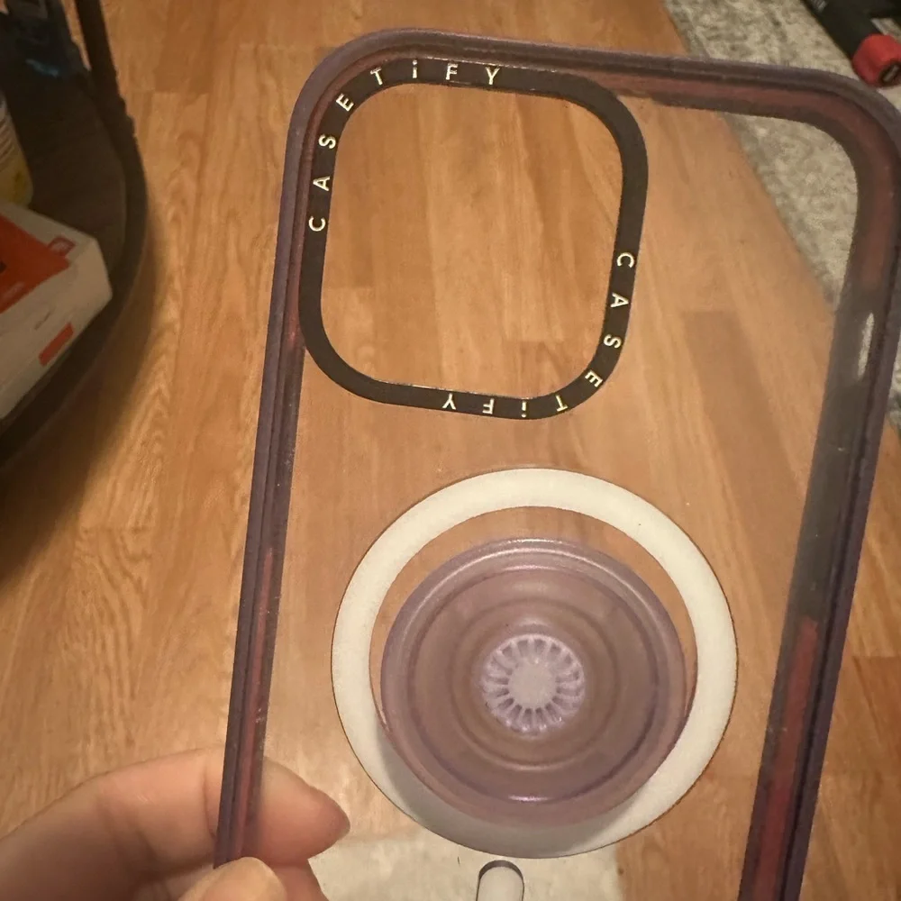 Used Casetify case for iphone 14 Promax with Pop Socket (can remove)